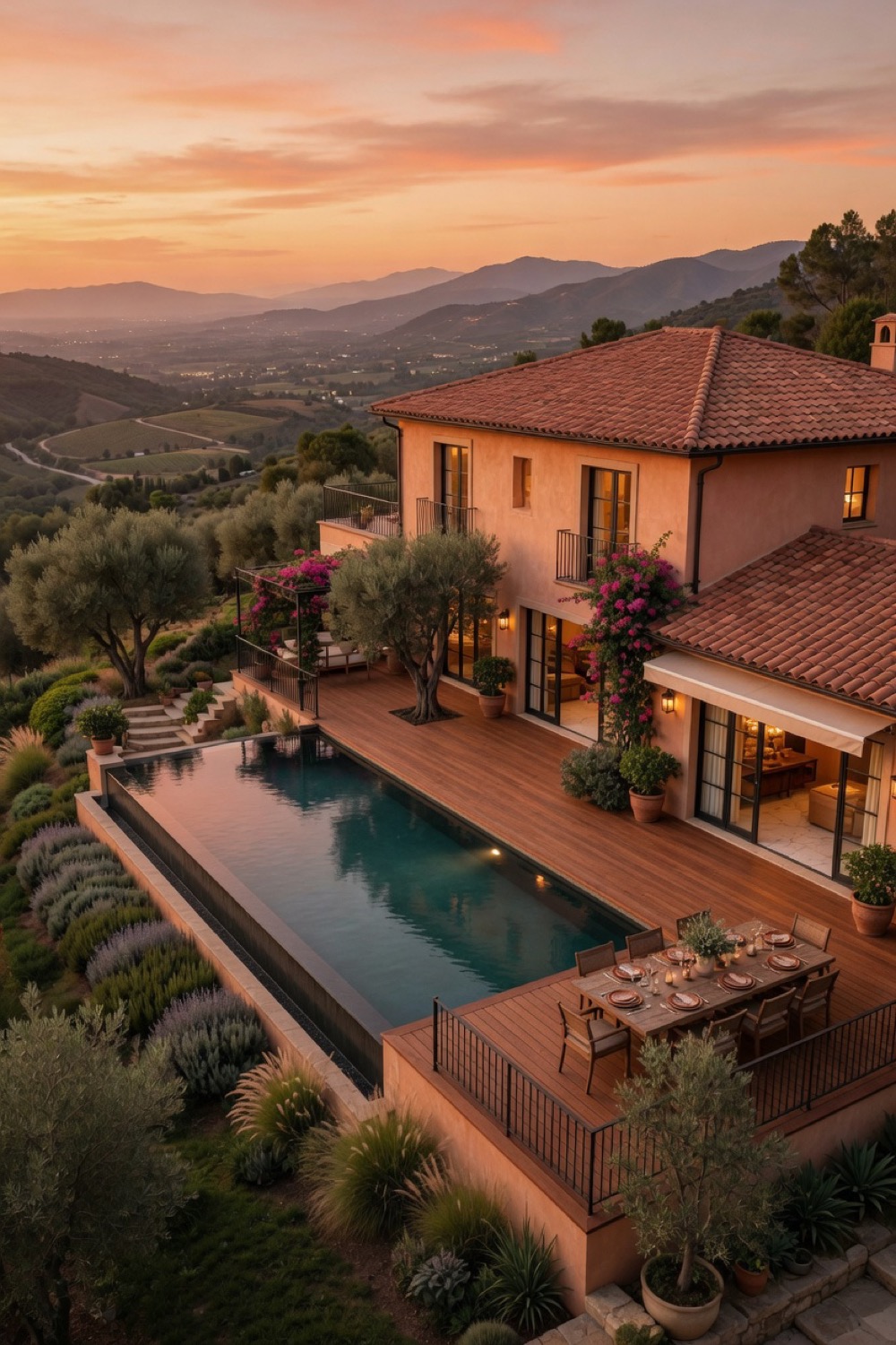Hillside villa transformed into a warm Mediterranean retreat