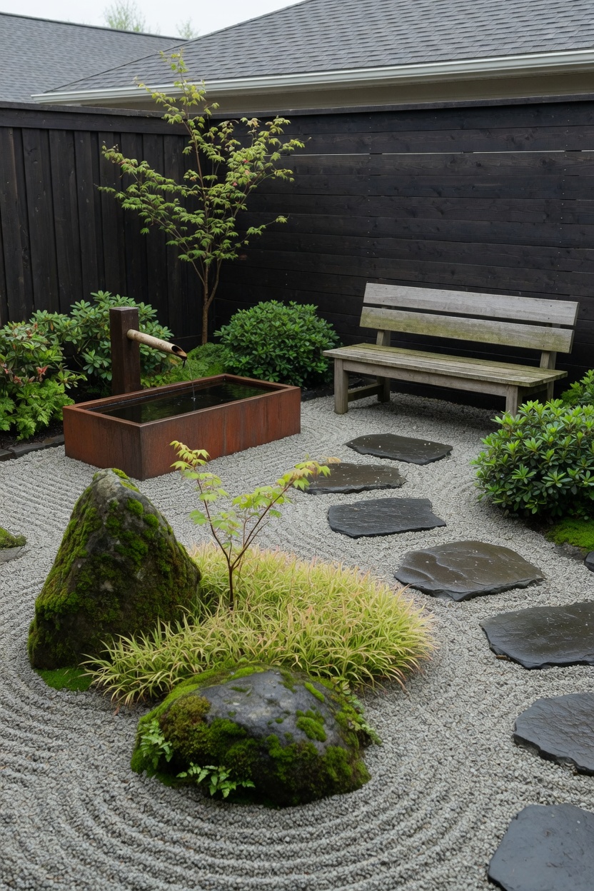 Japanese courtyard garden reference