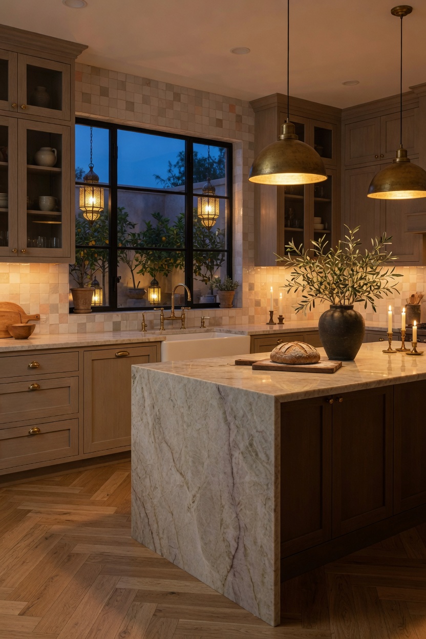Warm modern kitchen reference