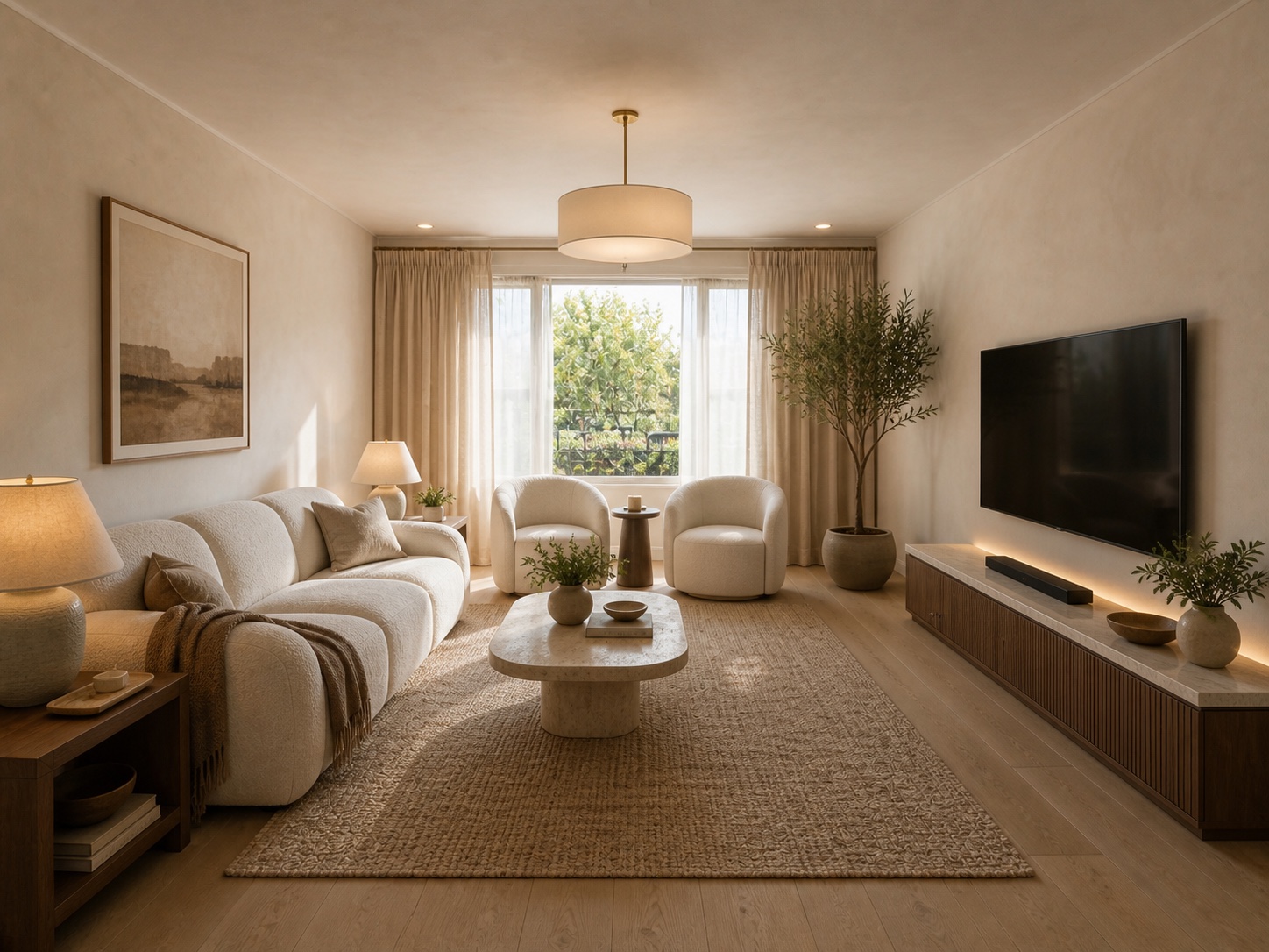 Living room redesigned by Rova
